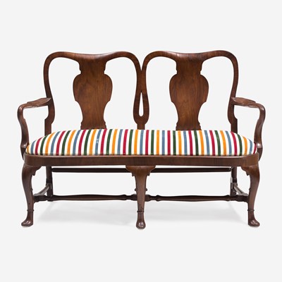 Lot 88 - A George II Walnut Double Chairback Settee