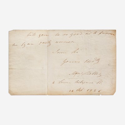 Lot 43 - [Autographs & Manuscripts] [Shelley, Mary] Rossetti, Lucy Madox