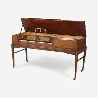 Lot 55 - A George III Neoclassical Inlaid Mahogany Pianoforte