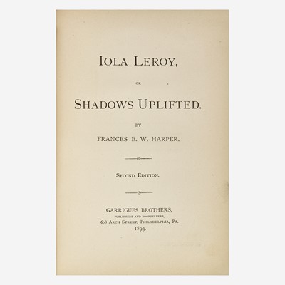 Lot 6 - [African-Americana] Harper, Frances E.W.