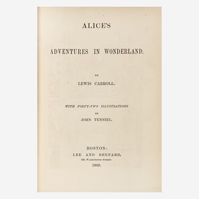 Lot 55 - [Children's & Illustrated] Carroll, Lewis (Charles Lutwidge Dodgson)