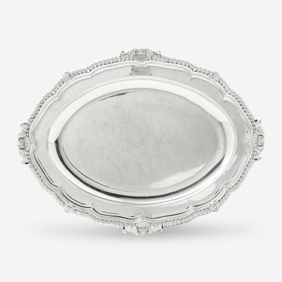 Lot 109 - A George III Sterling Silver Armorial Meat Dish