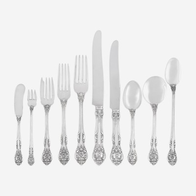 Lot 78 - An American Sterling Silver Ten-Piece Flatware Service