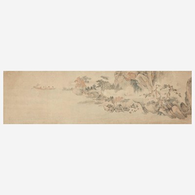 Lot 34 - Chinese School 山水画一幅