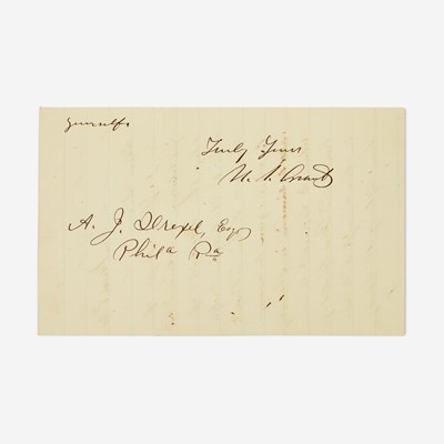 Lot 60 - [Presidential] Grant, Ulysses S.