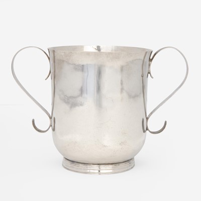 Lot 34 - A silver two-handled cup