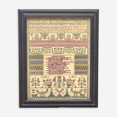 Lot 3 - A fine English needlework sampler