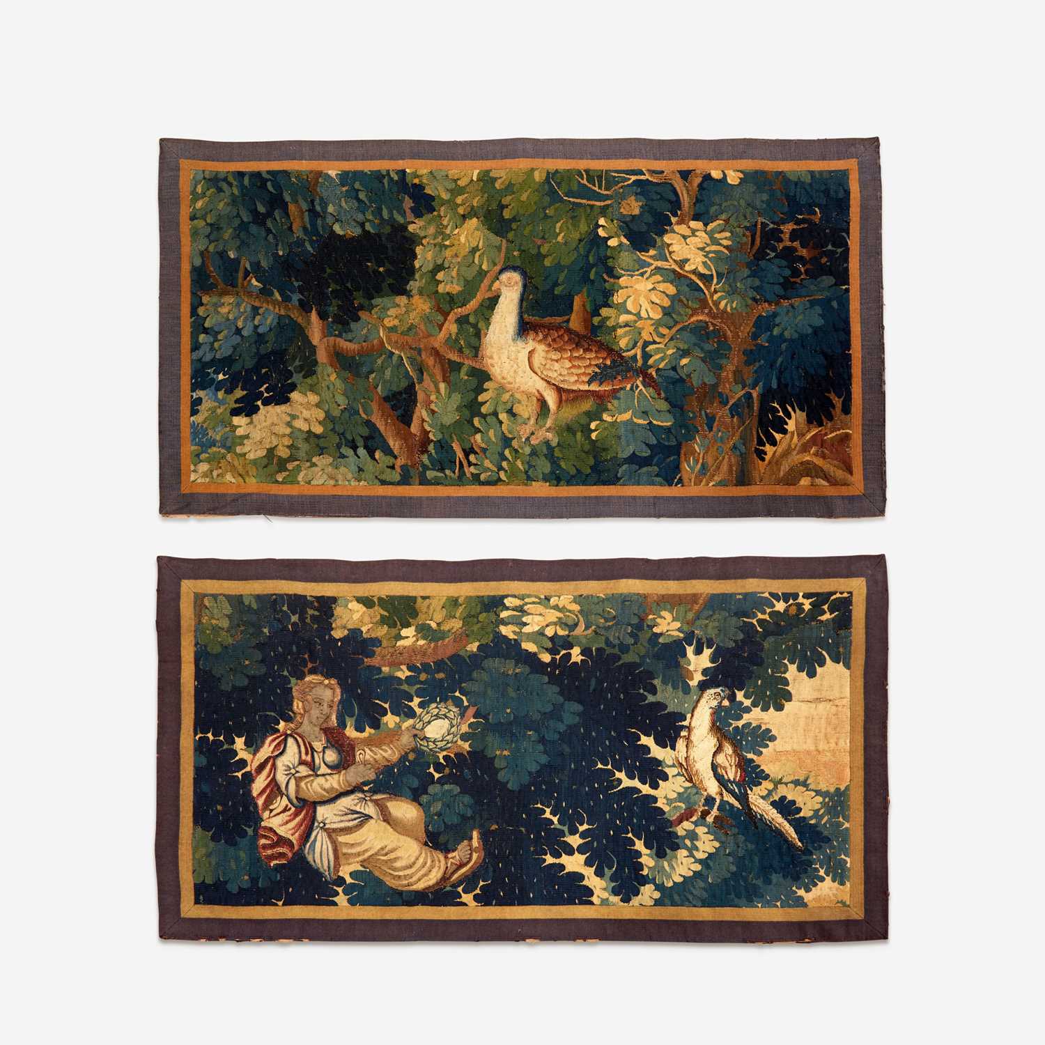 Lot 20 - Two Flemish Verdure Tapestry Fragments