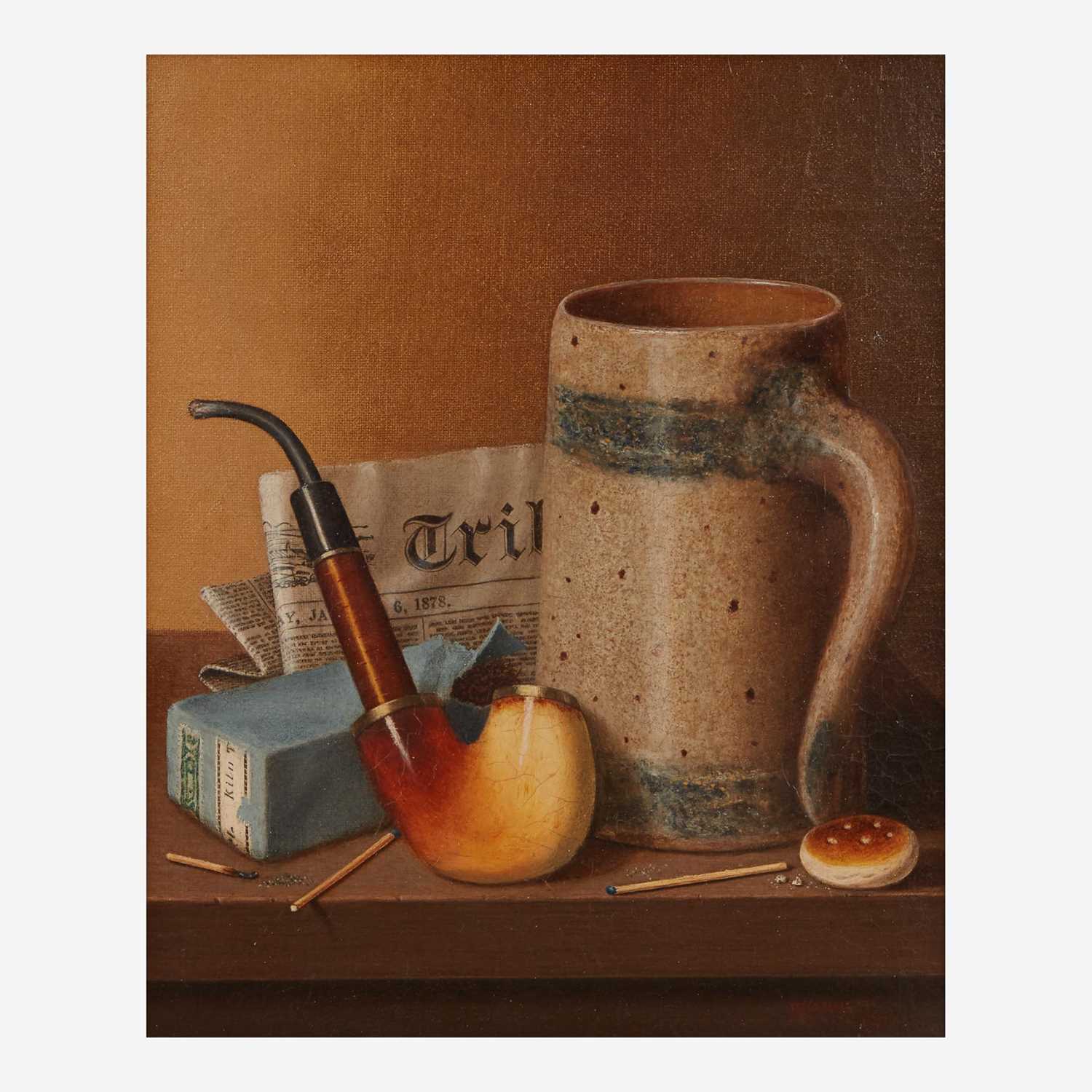 Lot 17 - William Michael Harnett (American, 1848–1892)