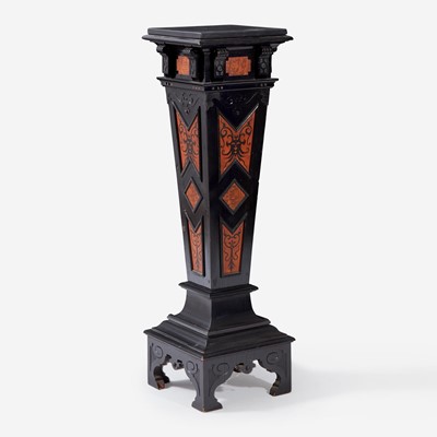 Lot 169 - An Aesthetic Movement Ebonized Wood Pedestal