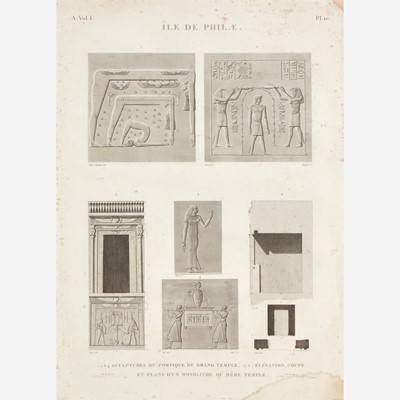 Lot 58 - A Suite of Five Engravings from 'Description de l'Égypte'