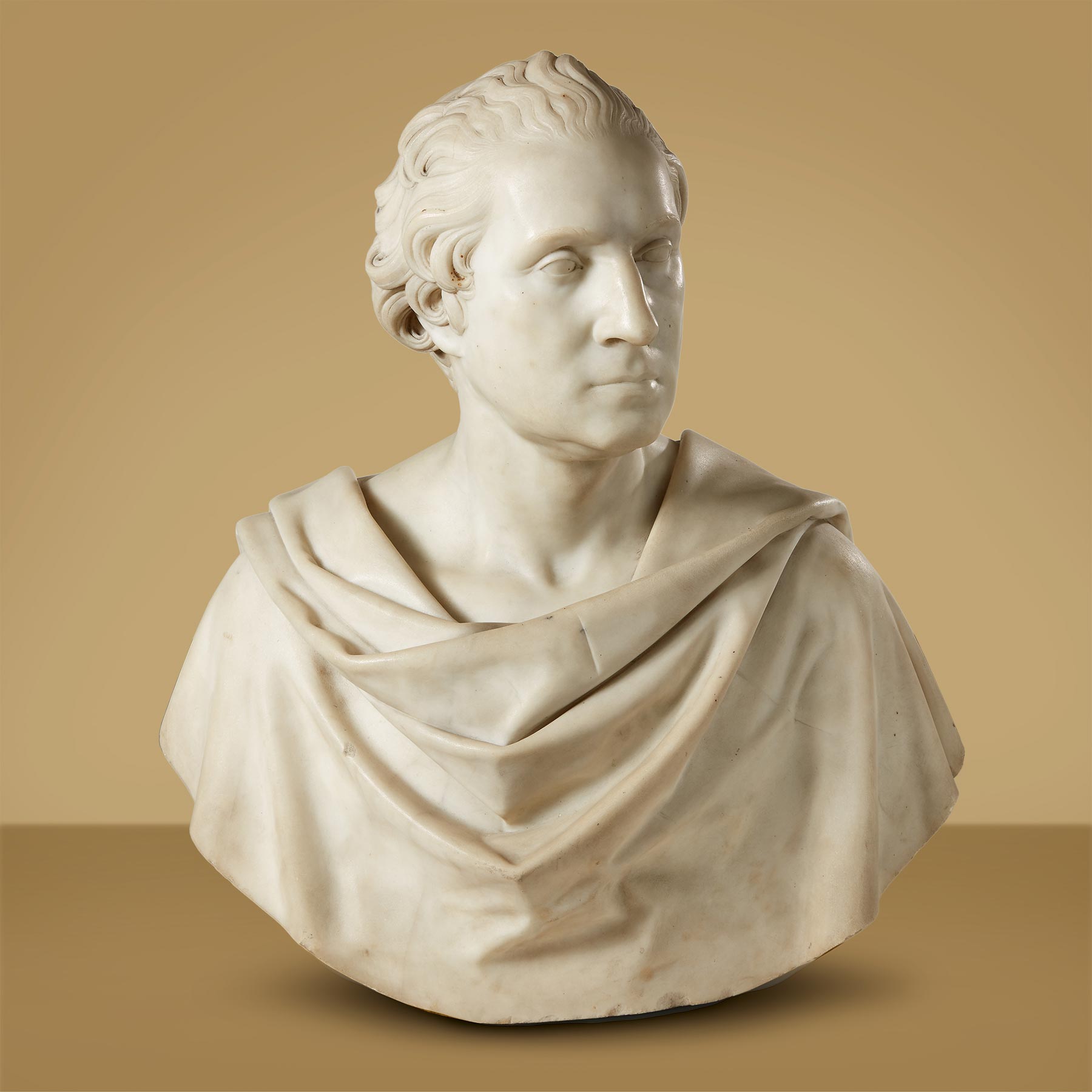 A bust of George Washington